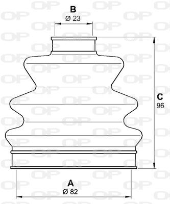 OPEN PARTS Paljekumisarja, vetoakseli SJK7098.00